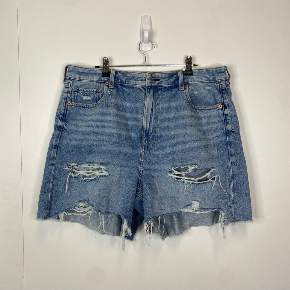 NWT American Eagle Baggy Mom Shorts Size 16 Denim Jean Shorts